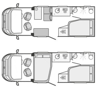 Ellie - 2 - 4 Berth Motorhome (Automatic) - Cumbria Motorhome Hire UK