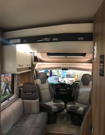 Swift Escape 685 front seating area