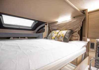 Cumbria Motorhome Hire Auto Trail F74 drop-down bed