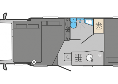 Swift Edge 486 2022 night time layout