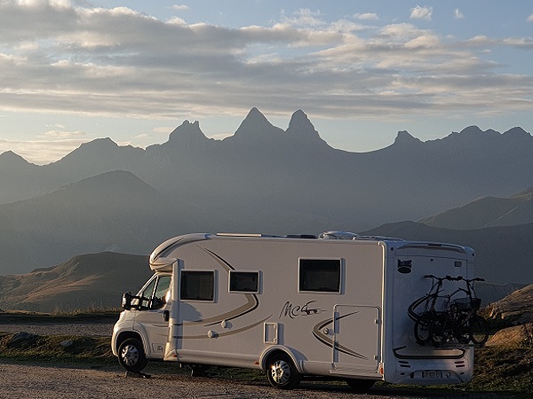 Motorhome at Col de la Croix de Fer