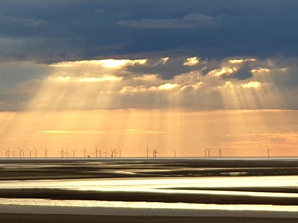 Sunset over Duddon Bay Cumbria