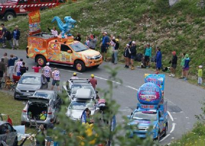 Tour de France promotional caravan Col de la Colombiere