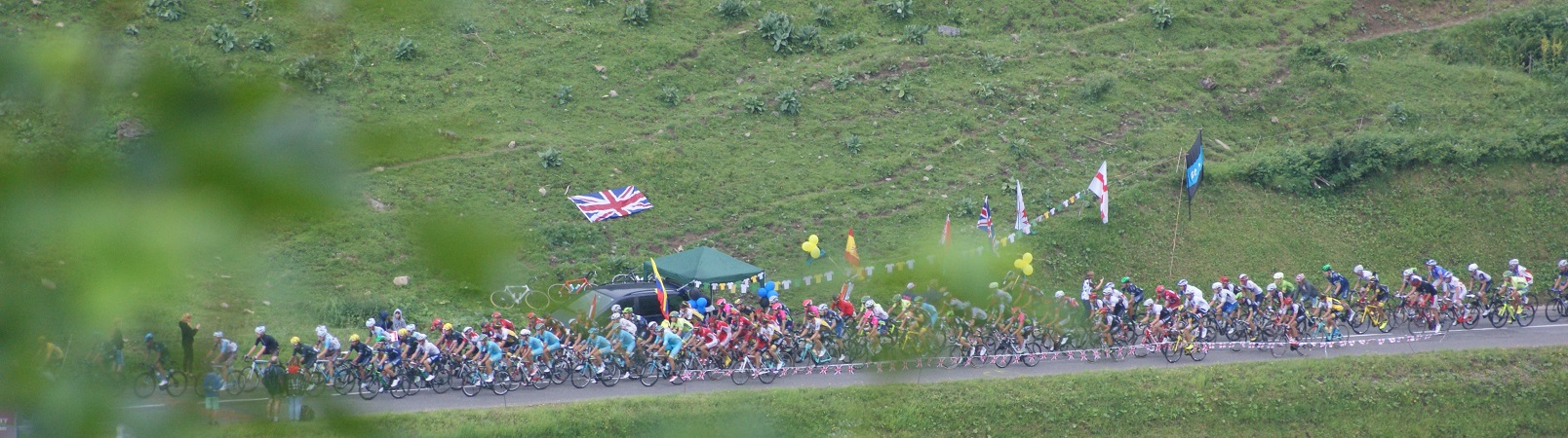 Tour de France cyclists in the mountains Tour de France cyclists in the mountains Col de la Colombiere
